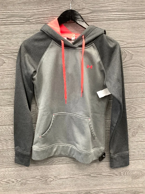 Athletic Sweatshirt Hoodie By Under Armour In Grey, Size: Xs