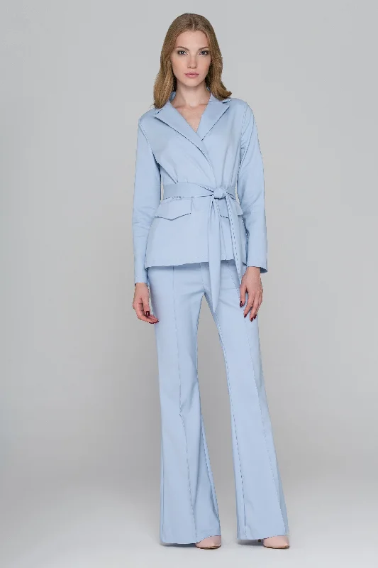 Light Blue Flared Pantsuit