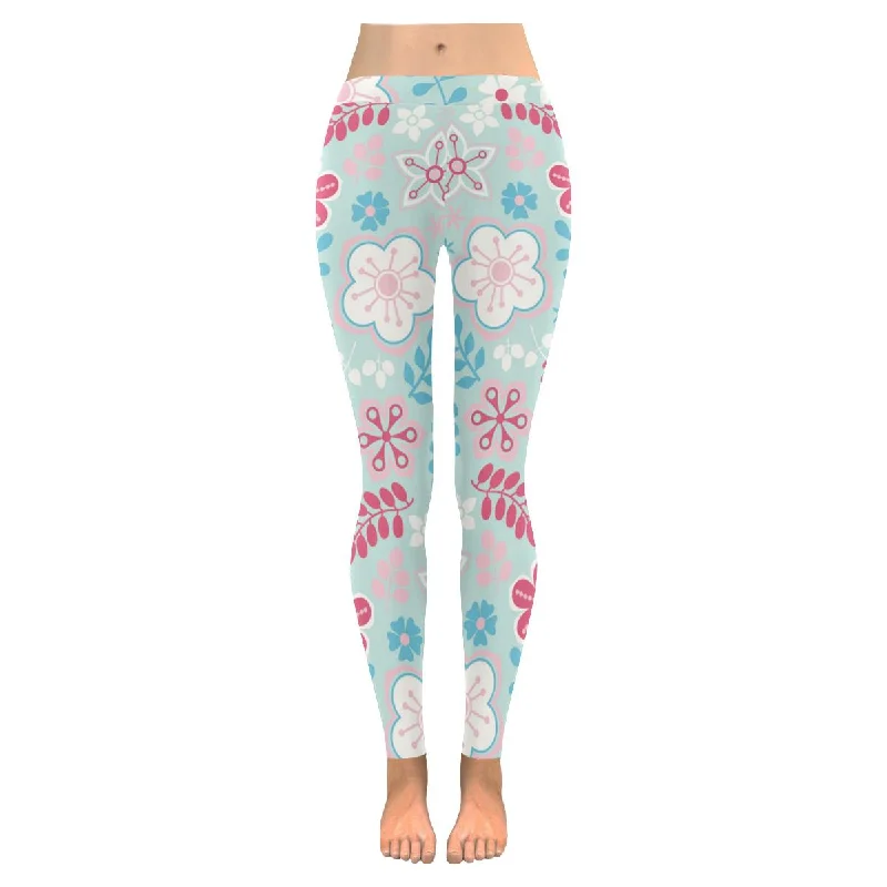 Zenzzle flowers and butterflies graphic Womens yoga running ladies Legging