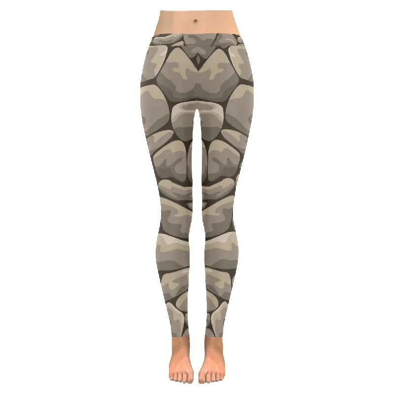 Zenzzle Stone pattern print ladies Low Rise yoga Leggings for women