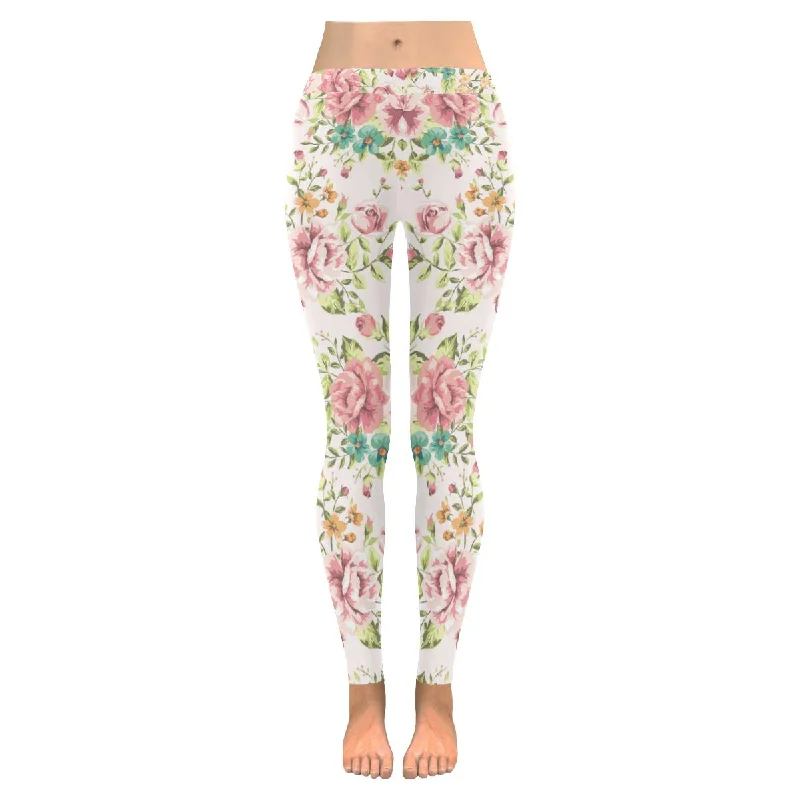 Zenzzle vintage flower womens yoga outdoor Leggings plus size:XXS-5XL