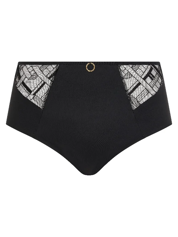 Chantelle Graphic Support High Waisted Full Brief Black