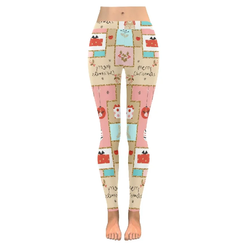 Zenzzle Christmas signs print women outdoor yoga Legging plus size:XXS-5XL