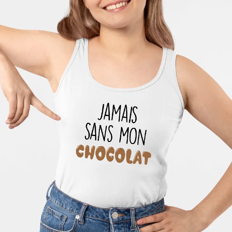 Débardeur Femme Jamais sans mon chocolat