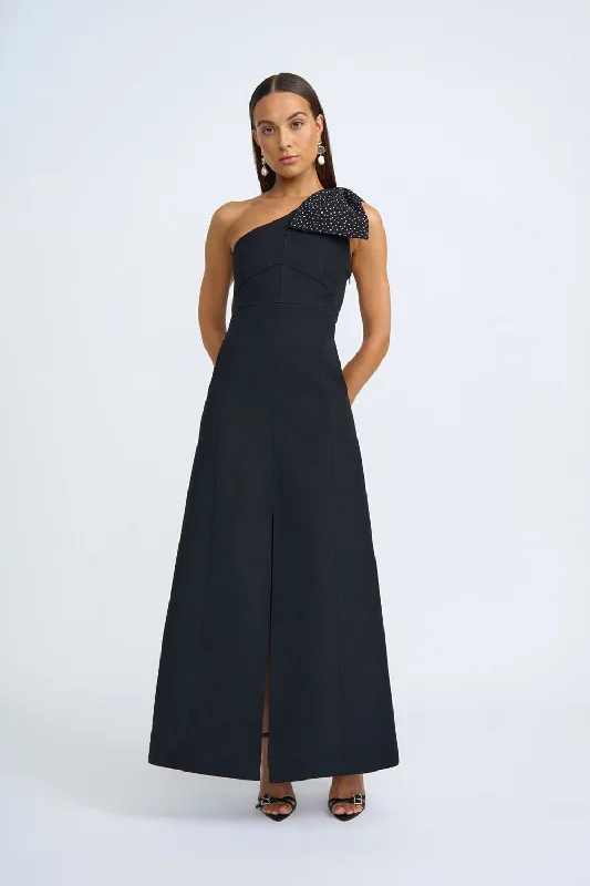 Black Tie Bow Gown | Final Sale - Black