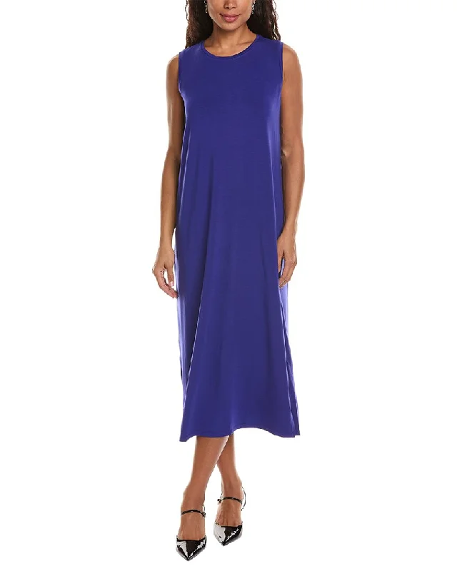 EILEEN FISHER Crewneck Midi Dress