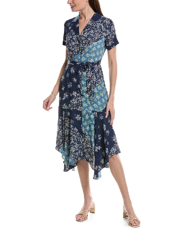 Nanette Nanette Lepore Printed Crepe Chiffon Midi Dress