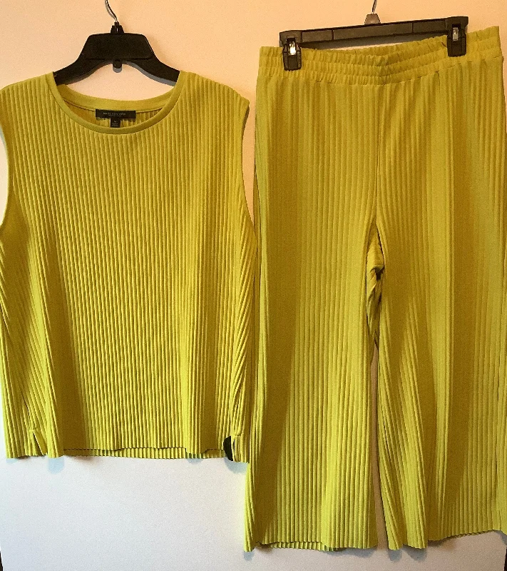 Pants Set 2pc By Marc New York In Yellow, Size: M