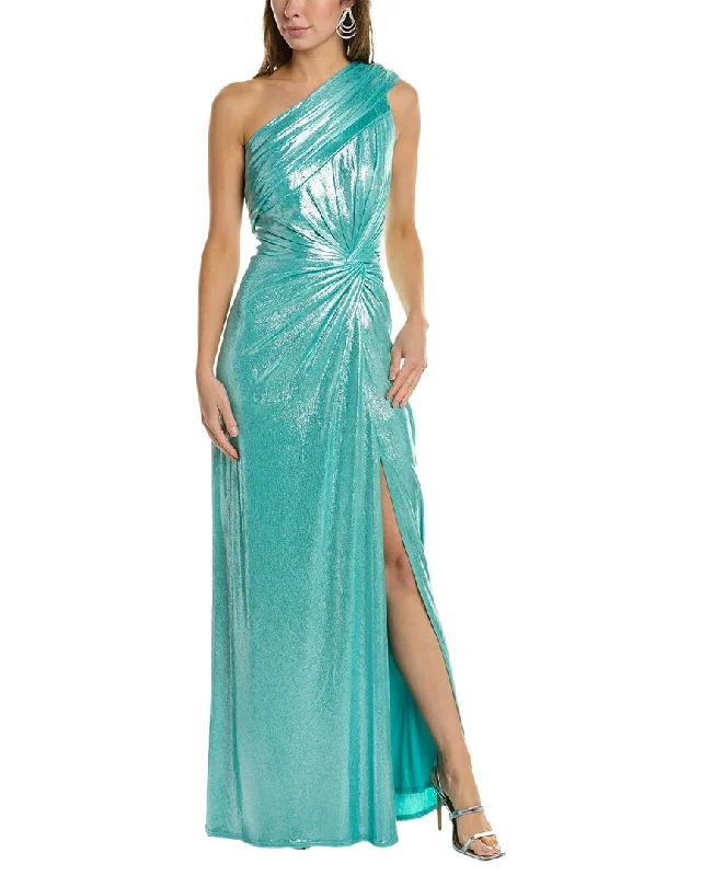 Tadashi Shoji One-Shoulder Gown