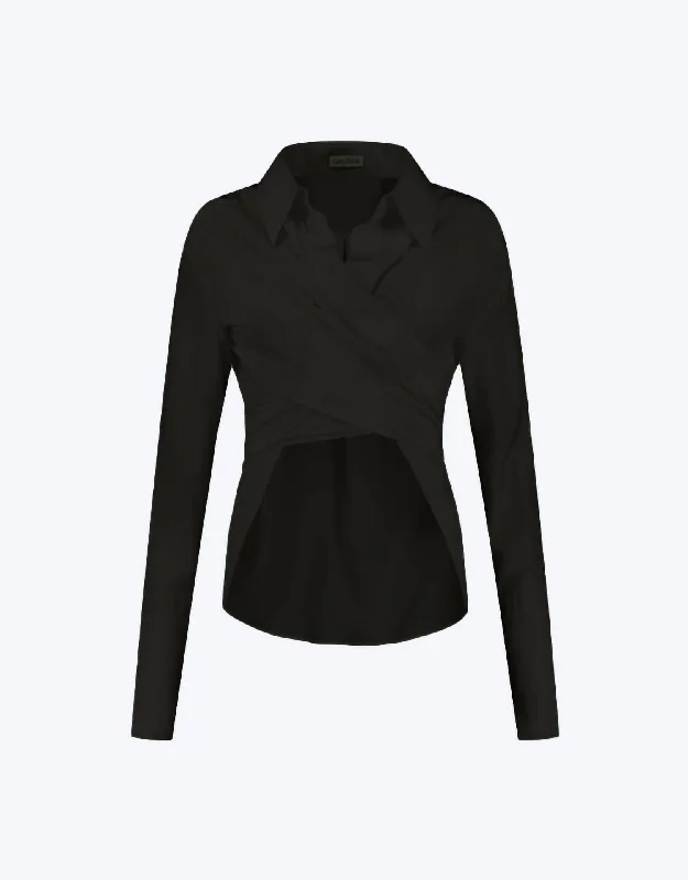 Sabinas Silk Shirt In Black