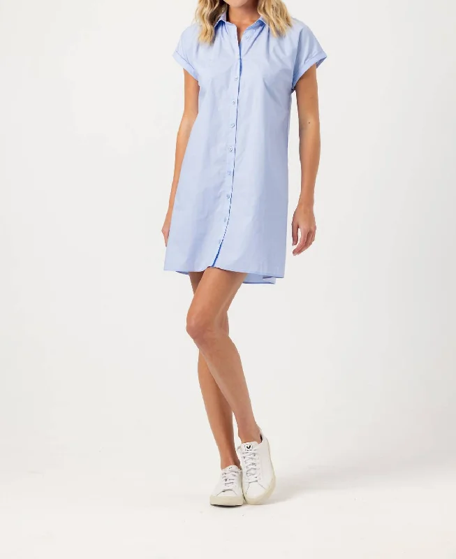 Shirt Dres In Blue