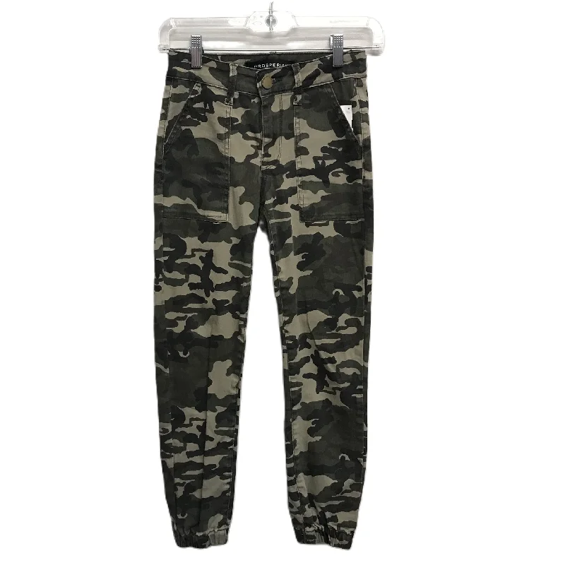 Camouflage Print Jeans Skinny By Prosperity, Size: 0