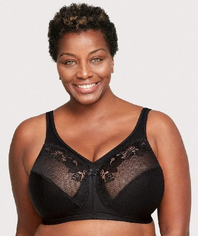 Glamorise Magiclift Minimizer Wire-Free Bra - Black