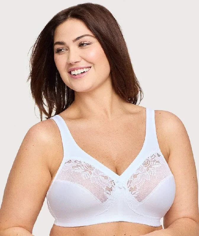 Glamorise Magiclift Minimizer Wire-Free Bra - White