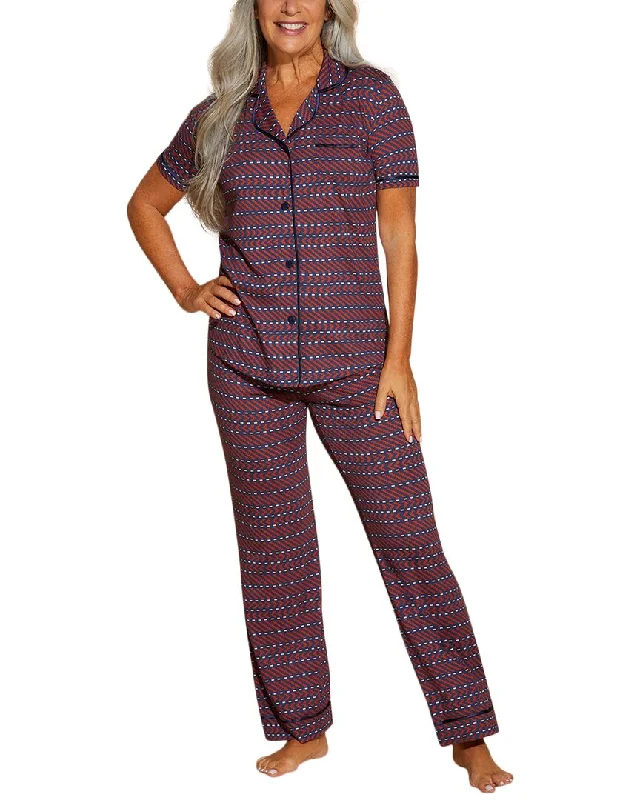 Cosabella Bella Printed Top Pant Pajama Set